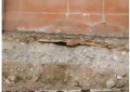 Palazzo Margherita, particolare delle "fondamenta" e lavori dei sottoservizi