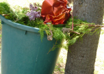 Rifiuti al cimitero