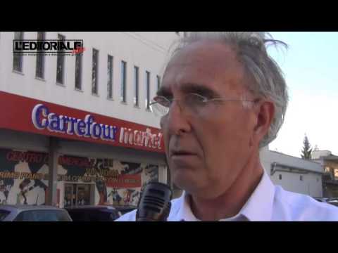 Del Tosto sul parcheggio di Carrefour