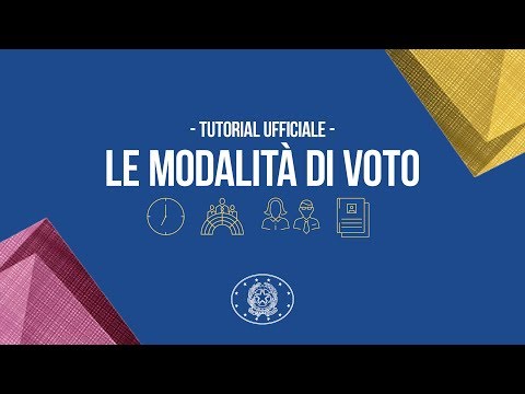 Le modalità di voto