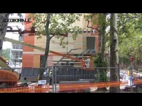 Spuntano le pareti, dell'auditorium di Renzo Piano